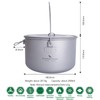 Boundless Voyage 2900 ml Titanium Pot Pan Set with Large