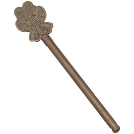 FMHXG Copper Lock Latch Butterfly Antique Pure Copper Straight Chinese Door Bolt Wooden Door Lock Bolt Furniture Furniture Copper Live Fittings Metal Vintage Lock Latch for Door Latch Cabinet Latch