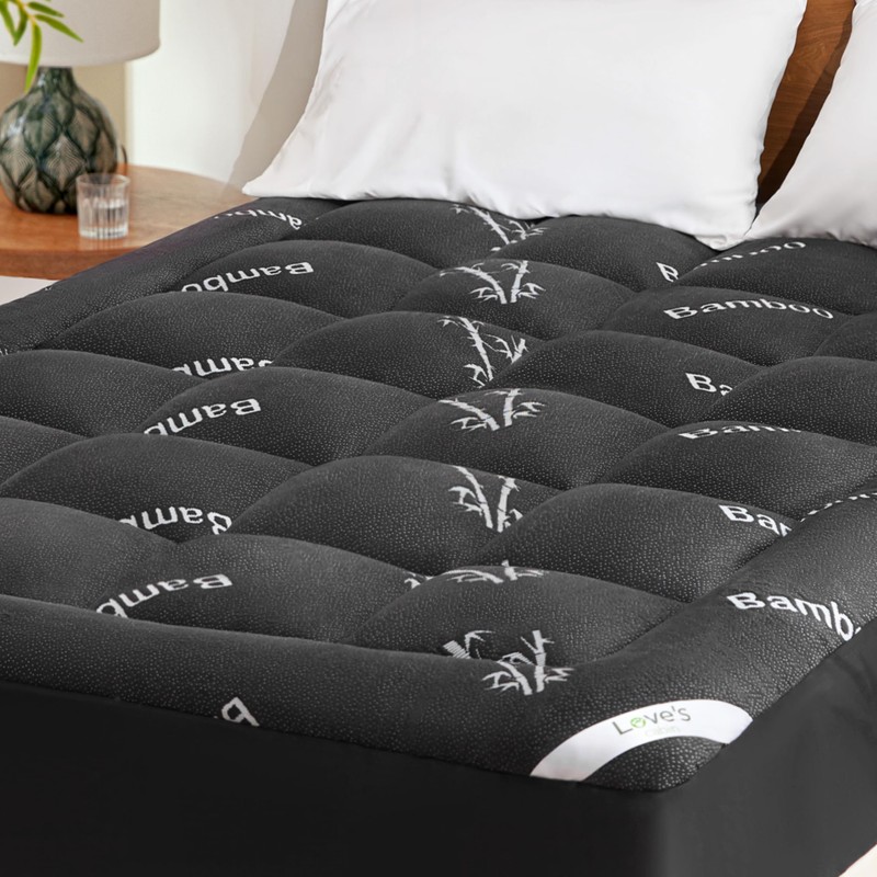 Love's cabin King Mattress Topper Viscose Derived from Bamboo, Thick