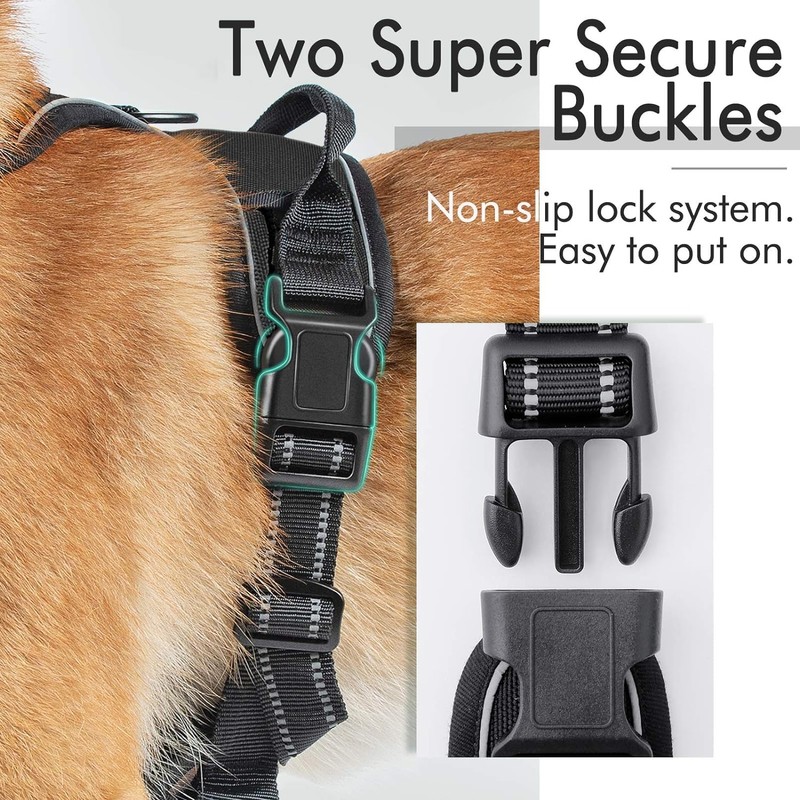Dog Harness Medium, Large No Pull Vest Harness Adjustable Soft