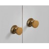 Goo-Ki 6 Pack Cabinet Knobs Antique Brass Drawer Knobs with