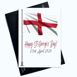 Peachy Antics Happy Saint George's Day Card St Georges Day 24th April Celebration Card England For Him For Her AP126
