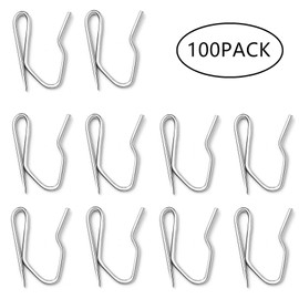 Curtain Hooks Metal Curtain Hooks Drapery Pin Hooks for Window Curtain,Door Curtain and Shower Curtain 100 PACK（Sliver)…