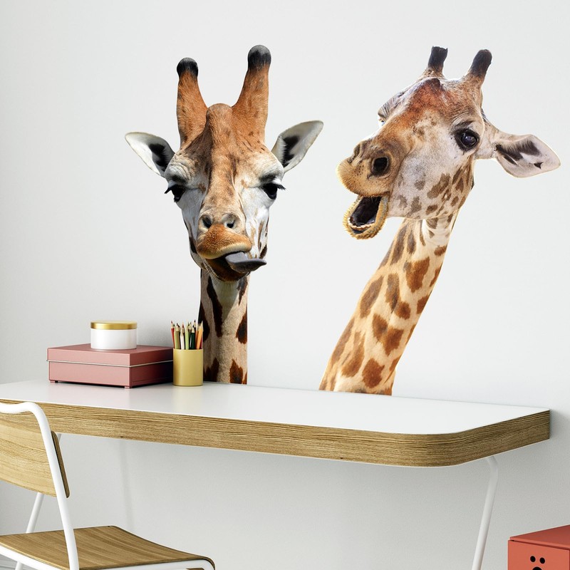 Giraffe Wall Sticker,Giraffe Lover Gift Window Decal,Cute Animal Wall Decor