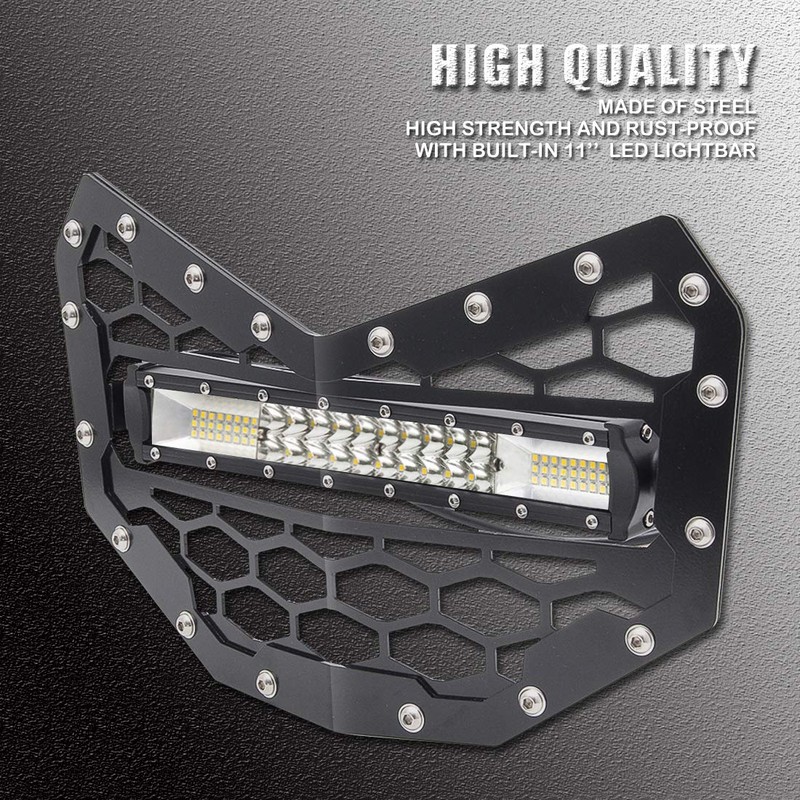 Chelhead Can AM X3 Grille with 11 INCH Slim Led