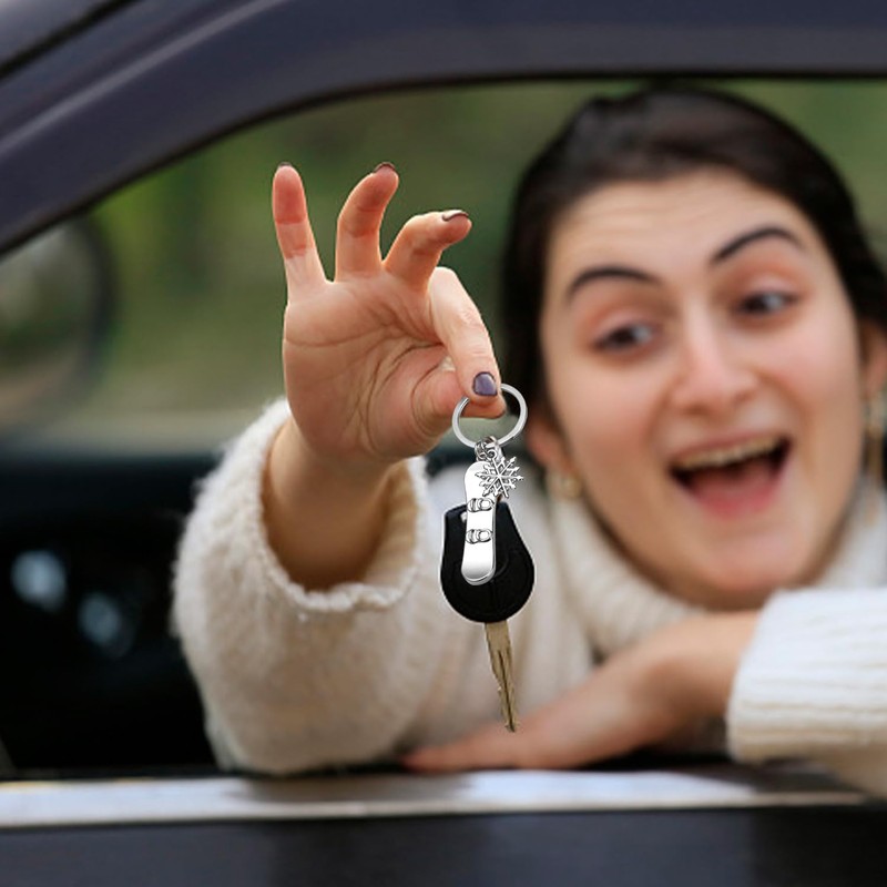 CHROMACRAFT 2 Pieces Snowboard Keychains, Creative Keychains, Winter Sports Keychains,