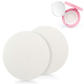 8PCS Women Air Cushion Sponge Core Replacement Makeup Round Sponge Powder Puff Compact Powder Puff Blender Sponge Replacement For BB CC Cream Liquid Cosmetic Foundation Fit All Skin Types (White)