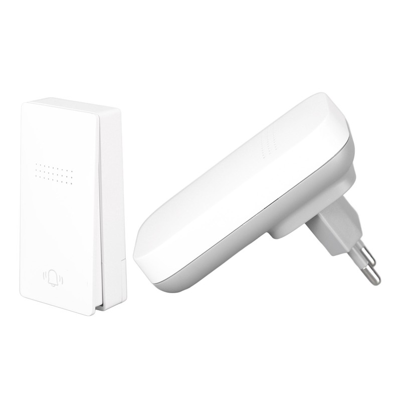 Self Powered Door Bell with Receiver Automatic Ringing Push Button