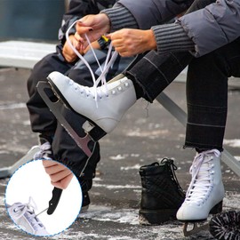 Joyzan Skate Lace Tensioner, Ice Skate Lace Tensioner, Sports Wire, Lace-Up Tensioner, Folding Ice Skates, Lace Puller Tool, Ice Hockey, Ice Skate, Tightener, Portable Hook, Black, Sport,