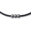 [Elg] Real Leather Necklace (CRAFT) Black EGLN101 M (49 cm)