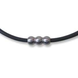 [Elg] Real Leather Necklace (CRAFT) Black EGLN101 M (49 cm)