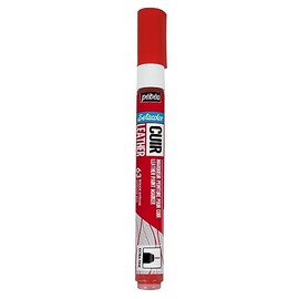 Pebeo Leather Paint Water-Based Acrylic Marker for Customizing and Repairing Leather and Synthetic Leather Products, Set Color (For Leather), Matte Color NO.63 Intense Thread