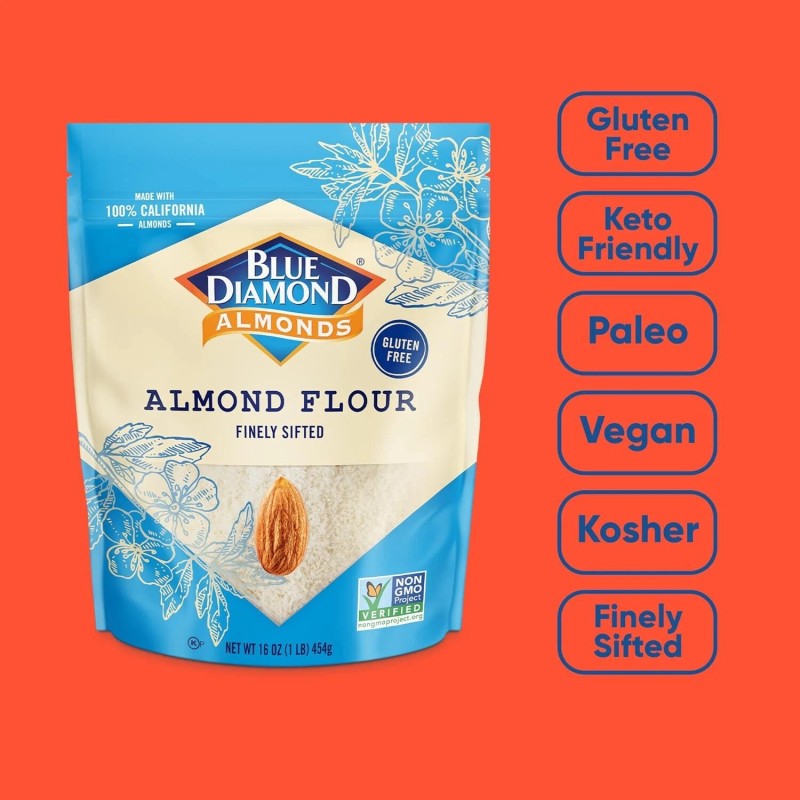 Blue Diamond Almonds Almond Flour Gluten Free, Blanched, Finely Sifted,