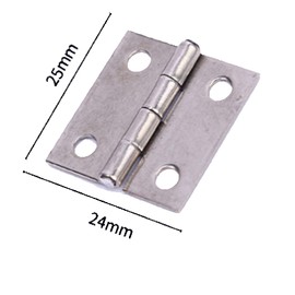 20 Pcs 25mm x 24mm Stainless Steel Hinges 4 Holes Bearing Hinges Silent Thickened Opening and Closing Hinges Used for Doors or Windows