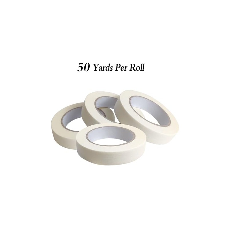 Lazybug studio White Masking Tape 1 Inch Wide 50 Yards