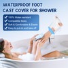 Leikedun Wasserdichte Abdeckung für Bein, Duschschutz für Erwachsene, wasserdicht, um