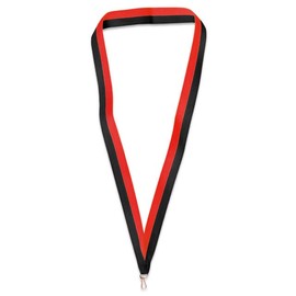 PinMart Multi-Color Neck Ribbon – Award Holder for Medals and Medallions – Blank Colored Achievement Ribbon Lanyard with Clip