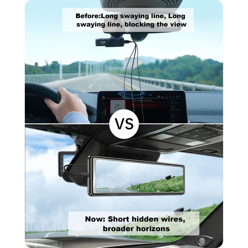KWRNVO Dash Cam Power Adapter 10 PIN Type B for