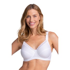Miss Mary of Sweden Cotton Comfort Underwired Bra, White