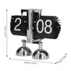 Flip Clock Quartz Movement High Accuracy Retro Style Stainless Steel
