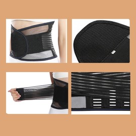 perfeclan Back Support Belt for Men and Women, Lower Back Support Brace, Breathable Mesh Waist Belt, Lumbar Support for Training