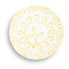GMUNDNER KERAMIK Dinner Plate Cup Diameter 28 cm Flamed Yellow