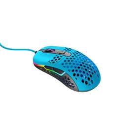 Xtrfy M42 RGB, Ultralight Wired Gaming Mouse, State-of-the-art Pixart 3389 Sensor, Modular Housing (2 Sizes Included), RGB Lighting, Miami Blue Edition