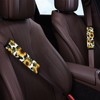 Biyejit Sunflowers Cow Print Seat Belt Cover 2 Packs for