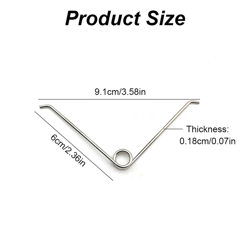 Pruner Spring Replacement 4PCS V-Shape Picking Springs Secateur Springs for