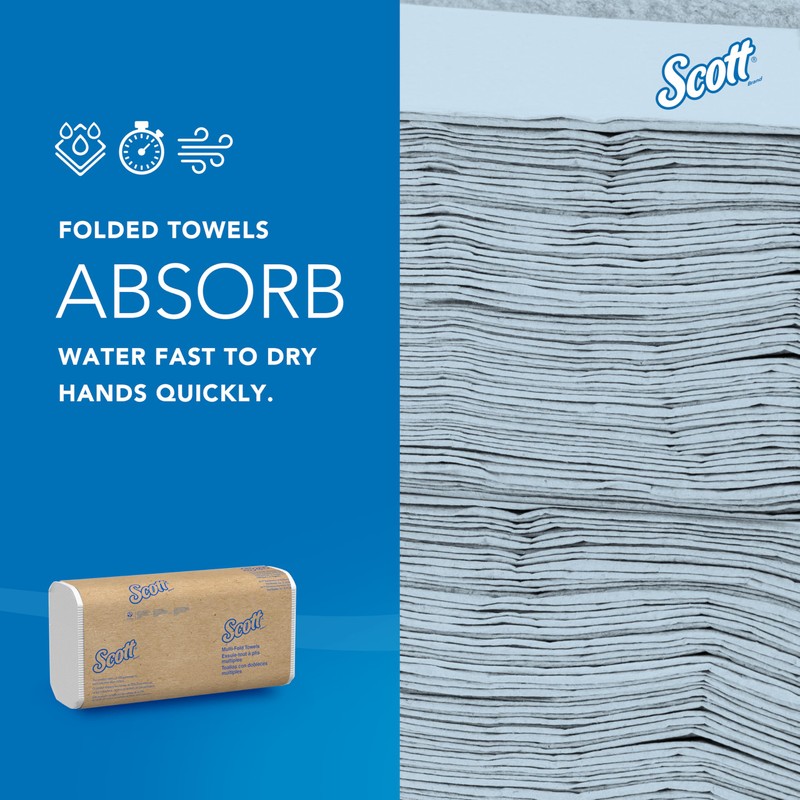 Scott Professional Universal Multifold Paper Towels, Bulk (58091), Absorbency Pockets,