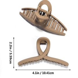 4 Pcs No Slip Matte Butterfly Hair Claw Clips, Strong Hold Vintage Hair Clips for Women and Girls, Shark Clip Hair Accessories for Thin and Thick Hair Non Slip Hair Clamp