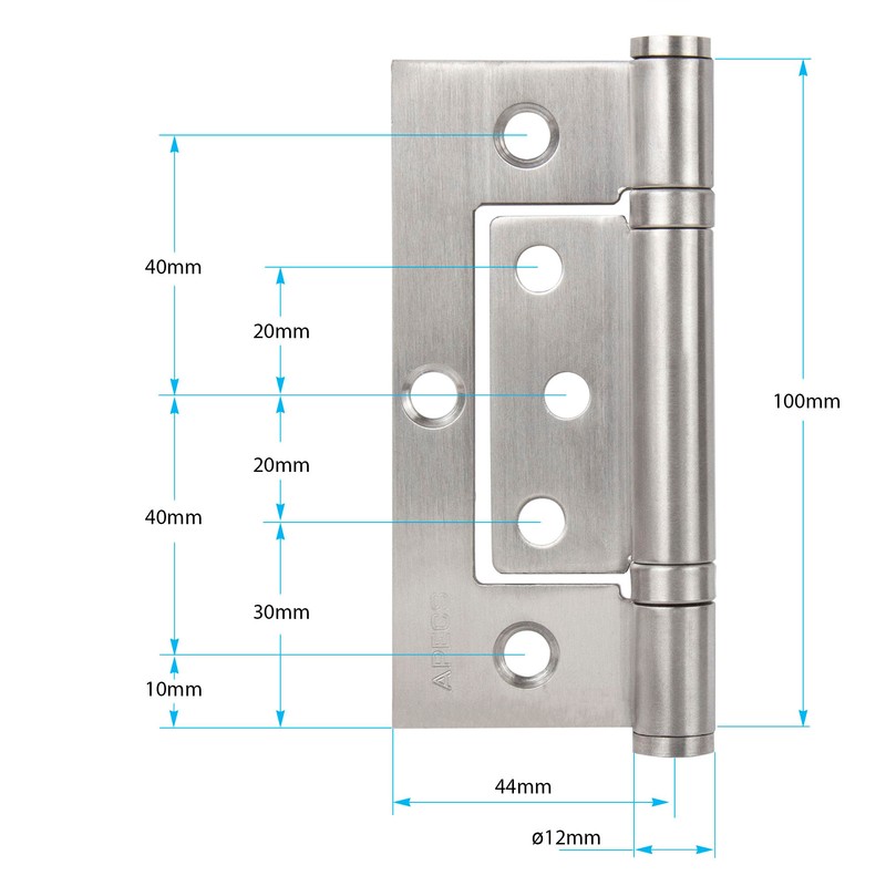 APECS Stainless Steel Hinges Foldable 304 Stainless Steel for Wooden
