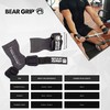 BEAR GRIP Multi Grip Straps/Hooks, Premium Heavy duty weight lifting