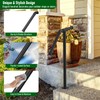 Single Post Handrail Stair Railings for Outdoor Steps Fit 1-2