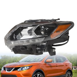 Jecoupoon Driver Side Headlight Assembly Compatible with 2014 Rogue Sense/Exclusive/Advance 2014-2016 Rogue SV/S/SL Replace 260604BA5A