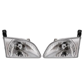 Fronimo TO2502135,TO2503135 Headlights Headlamps Pair Set Compatible with Toyota Sienna 2001 2002 2003 Pair Set Left+Right Headlights Headlamps