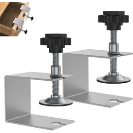 2 Pcs Drawer Front Installation Clamps,Drawer Fixing Clips,Adjustable Stable Furniture Woodworking Jig cabinet installation tools Front Drawer Woodworking Clamps Drawer Jig for Tables Desk Mount