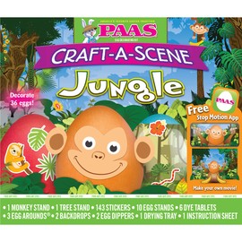 PAAS Craft-A-Scene Jungle Egg Decorating Kit