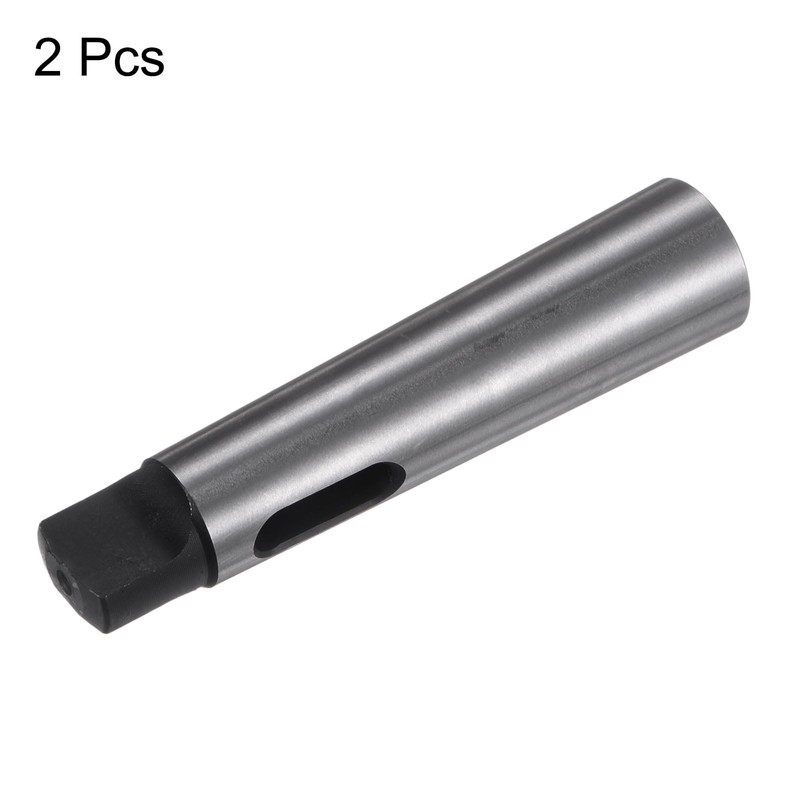 Sourcing Map 2PCS Morse Taper Adapter MT3-MT2, High-Carbon Steel, Drill