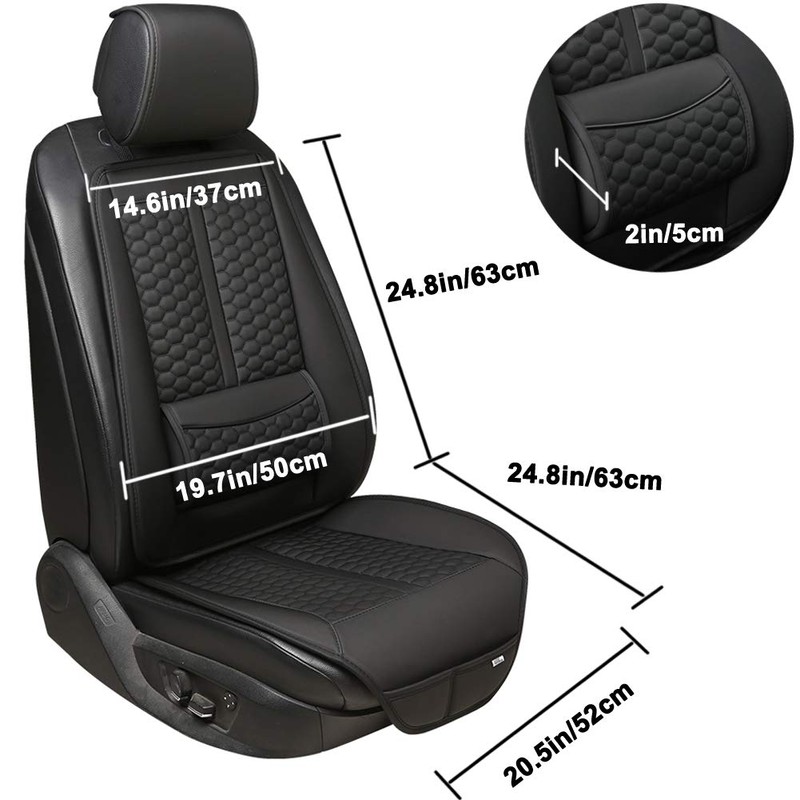 Black Panther Car Seat Cover, 1 Piece Universal Sideless Driver