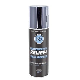 K5 Neuropathy Relief & Skin Healing Cream – Doctor Recommended for Feet, Legs and Toes – Over 20 Vitamins & Minerals – Reduce Neuropathy Symptoms & Repair Damaged Skin (8 Fl Oz)