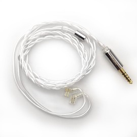 FAAEAL Earphone Cable Litz 5N-OCC Headphone Upgrade Wire QDC/C/S Pin Earbuds Replacement Line 4.4mm Headset Cable for KZ ZS10 ZSN PRO D-Fi EDA DQS PR2 TRN MT1 PRO TANGZU WANER SG Earphones(QDC 4.4mm)