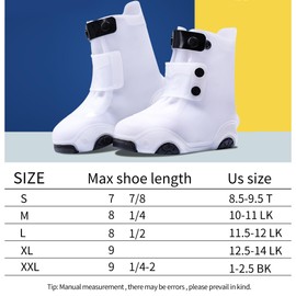 JEVRKAPZ Kids Waterproof Rain Shoe Covers，Reusable Foldable Toddler Rain Shoes，Washable Silicone Non-Slip Rain Shoe Protectors，Durable Children Waterproof Boots for Boys Girls