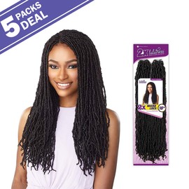 Sensationnel Crochet Braids Lulutress 2X Fully-Folded Micro Locs 18" (5-PACK, 1)