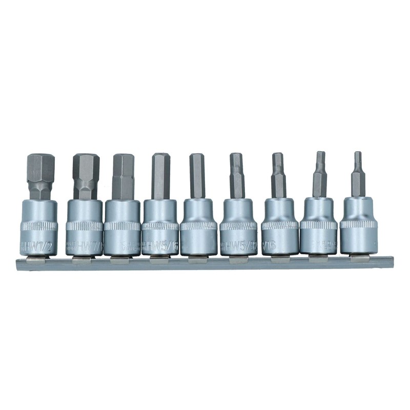 AF Allen/Alan/Allan/Hex Key Socket/Bit Set 3/8inch Drive Imperial TE077