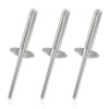 Zorveiio 50Pcs Aluminum Tri-Fold Exploding Pop Rivets 3/16 Large Flange,3/16''x