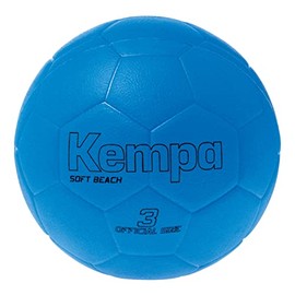 Kempa Soft Beach Handball, Suitable for Use on Sand, Non-Slip Ball Surface, Low Risk of Injury, Fluo Blue