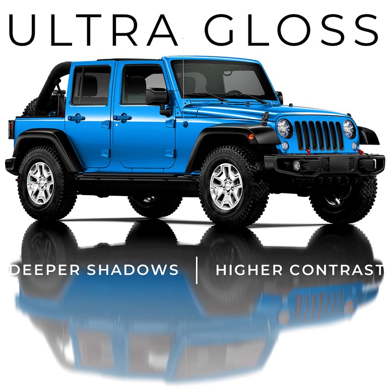 VViViD+ Ultra Gloss Smurf Blue Vinyl Car Wrap Premium Paint