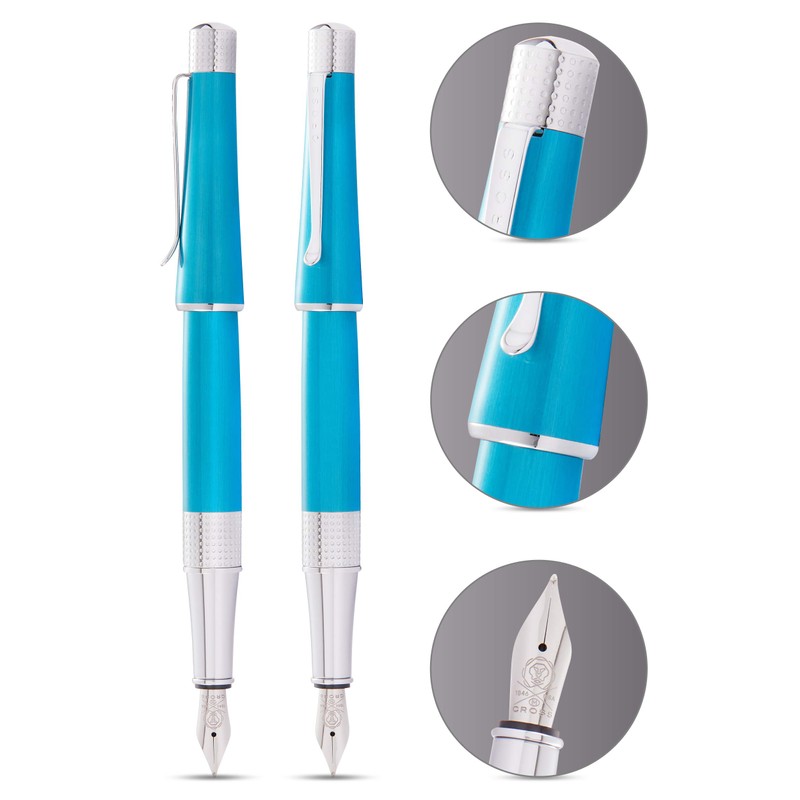 Cross Beverly Fountain Pen Nib Size M Black Ink Gift