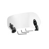 Partuto 28.5cm Motorcycle Windshield Motorcycle Wind Deflector Clear Lens Adjustable